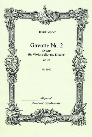 Gavotte D-Dur Nr.2 op.23 fr Violoncello und Klavier