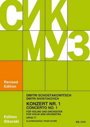 Konzert Nr.1 op.77 fr Violine und Orchester fr Violine und Klavier