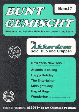 Bunt gemischt Band 7 fr Akkordeon