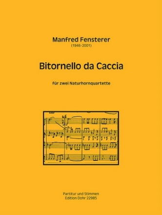 Ritornello da Caccia fr 8 Hrner Partitur und  Stimmen