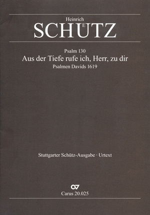 Aus der Tiefe rufe ich SWV25 fr Chor (SSAATTBB), 8 Instrumente und Bc,  Partitur