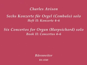 6 KONZERTE BAND 2 (NR.4-6) FUER ORGEL (CEMBALO) SOLO HOFMANN, EBERHARD, ED