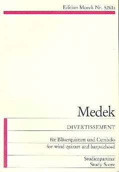 Divertissement fr Blserquintett und Cembalo Studienpartitur