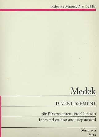 Divertissement fr Blserquintett und Cembalo 6 Stimmen