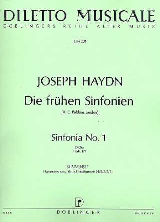 Sinfonie D-Dur Nr.1 Hob.I:1 fr Orchester Stimmenset (Harmonie und 4-3-2-2-1)