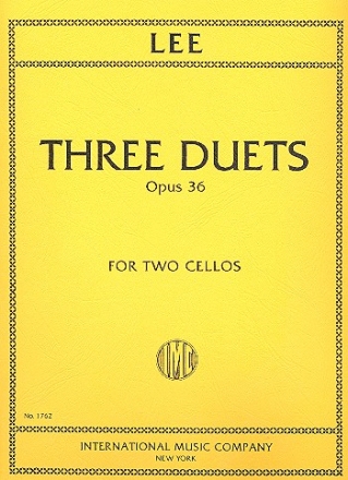 3 Duets op.36 for 2 violoncellos score