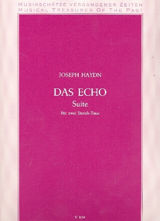 Das Echo Suite fr 4 Violinen und 2 Celli Partitur und Stimmen