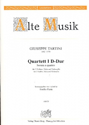 Streichquartett D-Dur Nr.1  Partitur und Stimmen