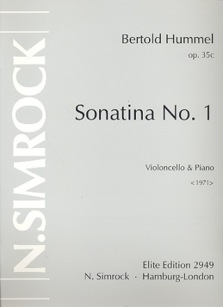 Sonatine Nr.1 op.35c fr Violoncello und Klavier