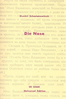 Die Nase Libretto (dt)