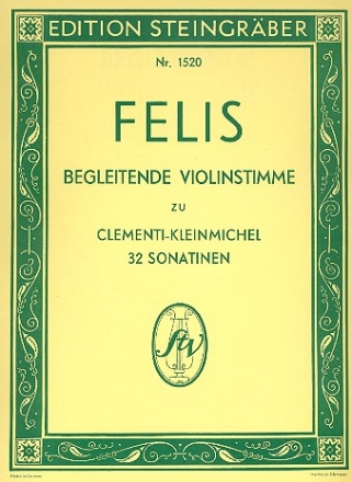 32 Sonatinen und Rondos fr Klavier (Violine ad lib) Violinestimme