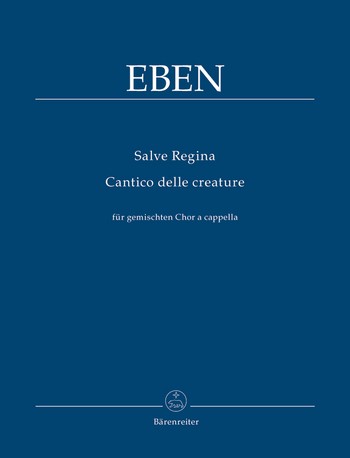 Salve Regina Cantico delle creature gem. Chor  Partitur