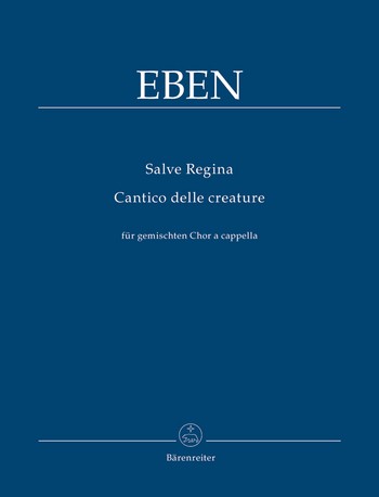 Salve Regina Cantico delle creature gem. Chor  Partitur