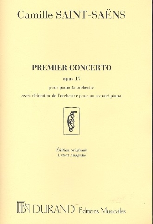 Concerto re majeur no.1 op.17 pour piano et orchestre edition 2 pianos