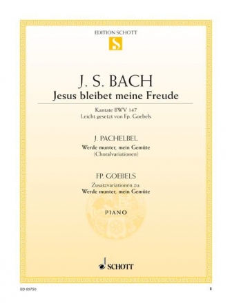 Jesus bleibet meine Freude / Werde munter, mein Gemte BWV 147 fr Klavier