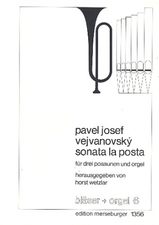 Sonata La posta G-Dur fr 3 Posaunen und Orgel Partitur und 3 Stimmen