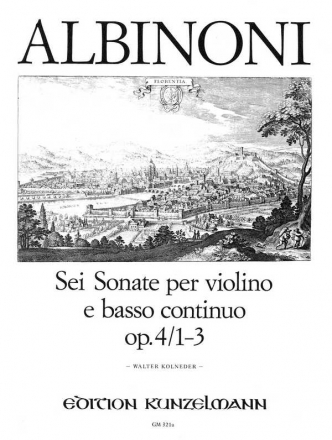 6 Sonaten op.4 Band 1 (Nr.1-3) fr Violine und Bc