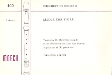 Lieder der Stille fr 4 Blockflten (SATB) und/oder andere Instrumente Partitur