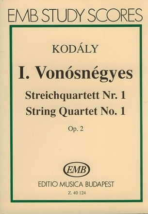 Streichquartett Nr.1 op.2 Studienpartitur