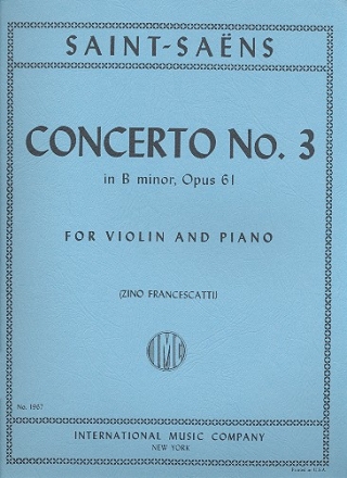 Concerto op.61,3 b Minor for violin and piano
