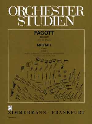 Orchesterstudien Fagott Mozart Opern Band 2