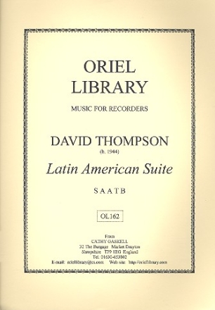 Latin American Suite  for 5 recorders (SAATB) score and parts