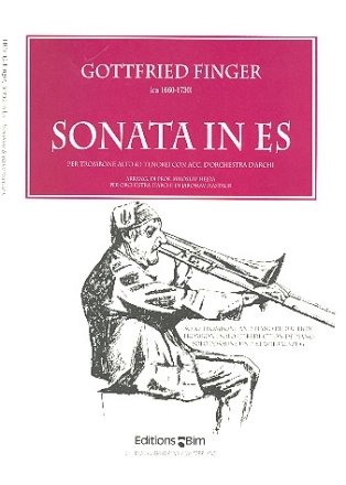 Sonate Es-Dur  per trombone alto o tenore et reduction de piano