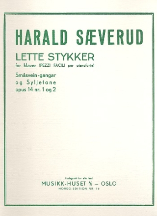 Lette stykker op. 14,1+2 for piano