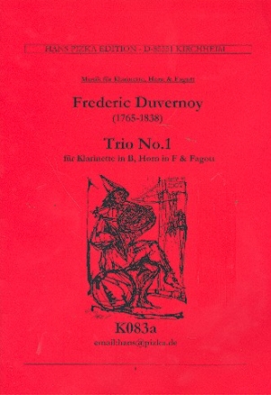 Trio F-Dur Nr.1 fr Klarinette, Horn und Fagott Partitur und Stimmen