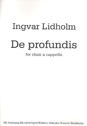 De profundis for mixed chorus a cappella score