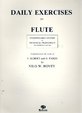 Daily Exercices for flute indispensable studies for technical proficiency