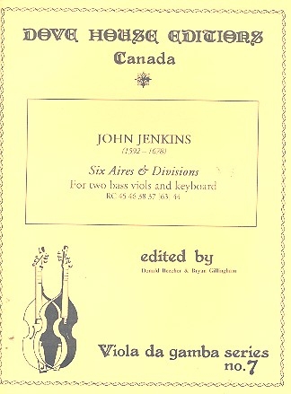 6 Airs and Divisions for 2 bassviols and keyboard
