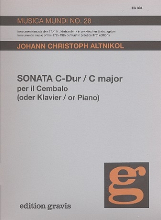 Sonata C-Dur für Cembalo (Klavier)