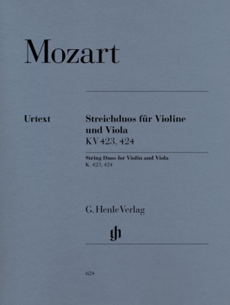 Streichduos KV423 und KV424 fr Violine und Viola Partitur und Stimmen