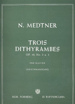 3 Dithyrambes Band 2 op.10,2-3 fr Klavier