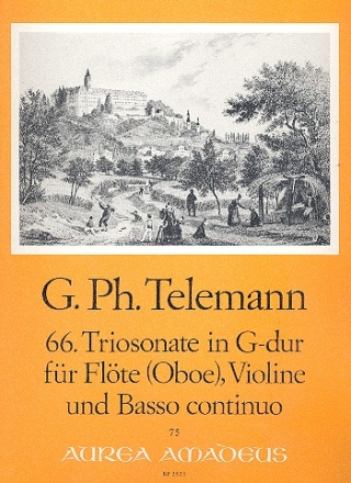 Triosonate G-Dur Nr.66 fr Flte (Oboe), Violine und Bc Stimmen