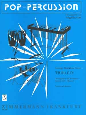 Triplets für Percussionsextett (Percussionquartett) Partitur und Stimmen