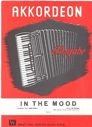 In the Mood  fr Akkordeon Einzelausgabe