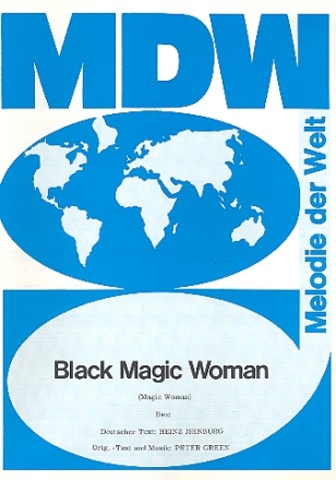 Black magic Woman: Einzelausgabe fr Gesang und Klavier