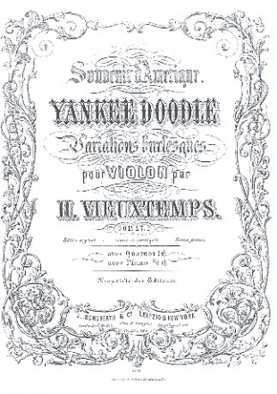Yankee Doodle op.17 - Variations burlesques pour violon et piano