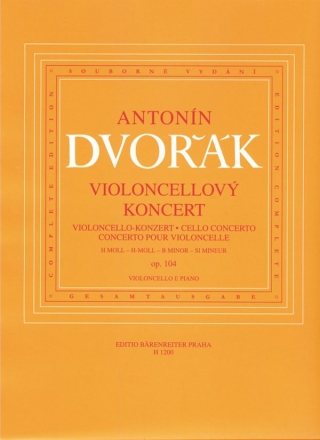 Konzert h-Moll op.104  fr Violoncello und Orchester fr Violoncello und Klavier