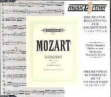Klarinettenkonzert A-Dur KV622 CD mit der Orchesterbegleitung zur Solostimme in A-Dur und in B-Dur