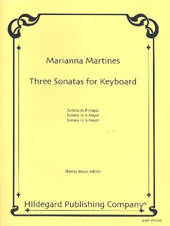 3 Sonatas - for keyboard