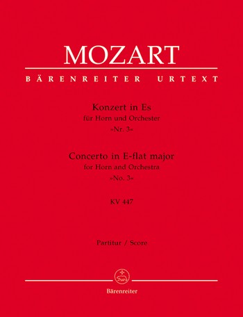 Konzert Es-Dur Nr.3 KV447  fr Horn und Orchester Partitur