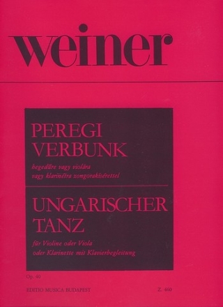 Ungarischer Tanz op.40 fr Violine und Klavier