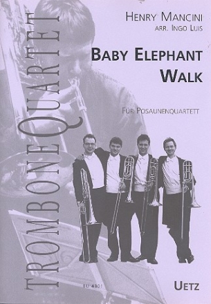 Baby Elephant Walk fr 4 Posaunen Partitur und Stimmen