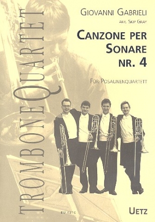 Canzone per sonare Nr.4 fr 4 Posaunen Partitur und Stimmen