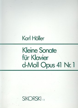 Kleine Sonate d-Moll op.41,1 für Klavier