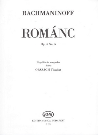 Romanze op.4,5 fr Violine und Klavier