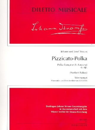 Pizzicato-Polka o.op. fr Orchester Stimmenset (Harmonie und 4-3-2-2-1)